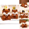Adorable Realistic Faux Fox Plush Toy Pillow Cute Stuffed Animal Figure For Kids