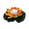 Beautiful Led Lotus Flower Lamp Water Floating Decorative Light With Battery Included For Outdoor And Indoor Use 18cm Red