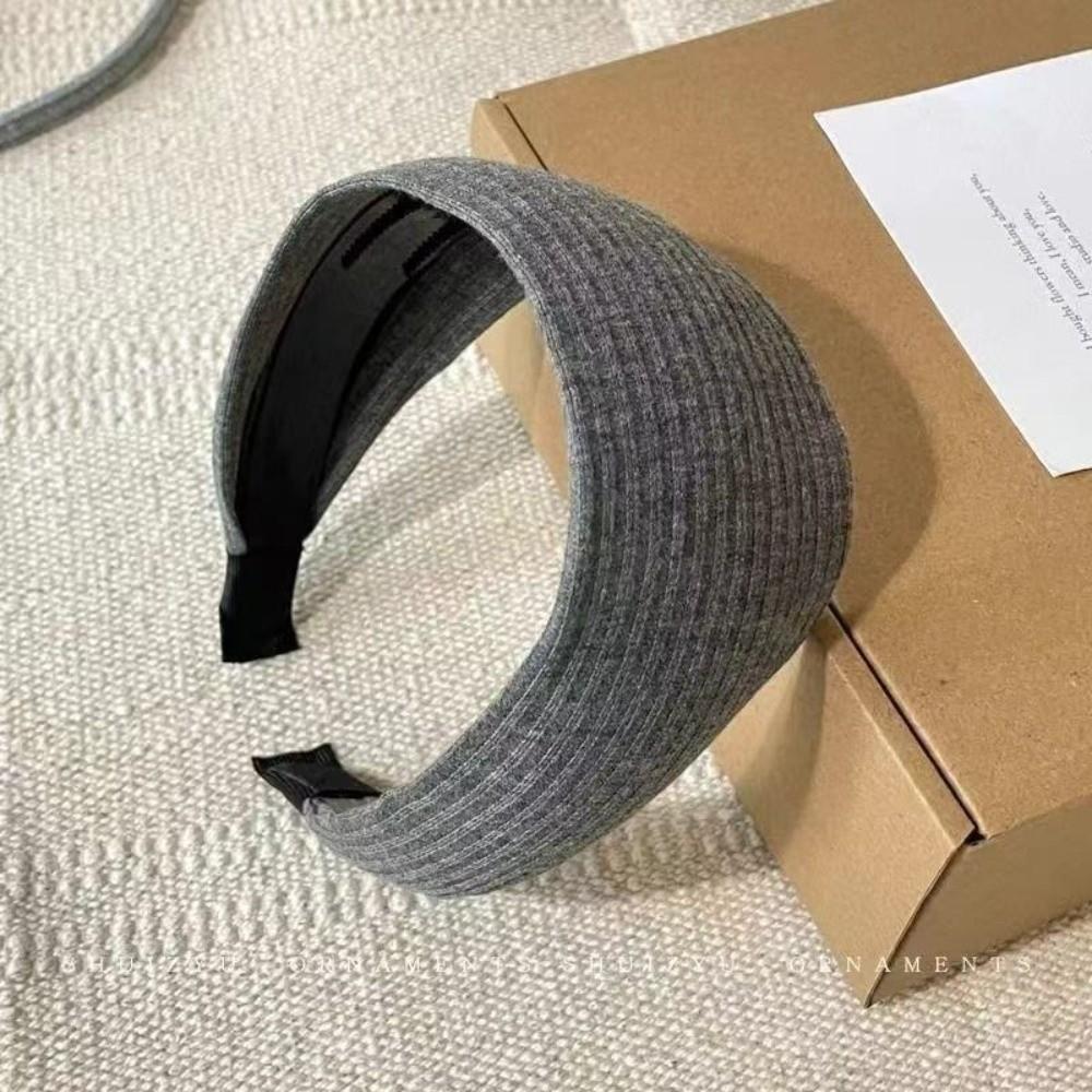 High-End Turban Headband Soft Head Band Trendy Wide Knitting Hairbands  Hair Accessories