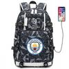 Fußball Rucksack Herren Damen - Dortmund Manchester City Liverpool FC Fan Sporttasche Mit USB-Anschluss