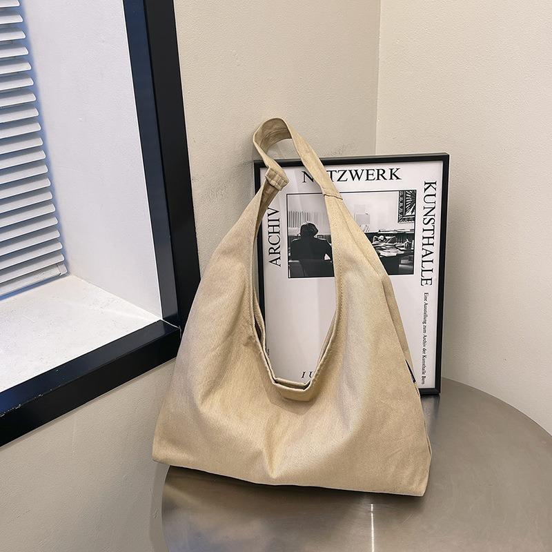 Slack big bag women's new fashion canvas bag class commuter bag simple shoulder bag