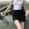 Spring Summer High Waist Drawstring Slim Bag Hip Skirt Mini Cargo Skirts For Women Y2K Trendy Summer Short Skirt