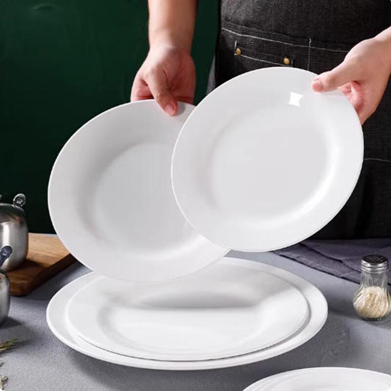 Yangge CLQ Melamine White Round Plate