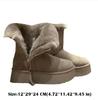 Side Zipper Thick Cotton Boots Short Tube Thick Sole Snow Boots Warm Fur Ladies Shoes Winter