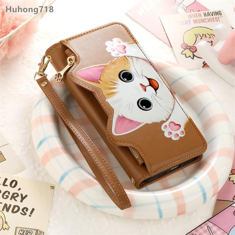 For Samsung Galaxy A02S A03S A12 A22 A22S A32 A41 A51 A52 A52S A71 A72 4G 5G Case Flip Leather Zipper Coin Purse Wallet Cover Multi Card Slots