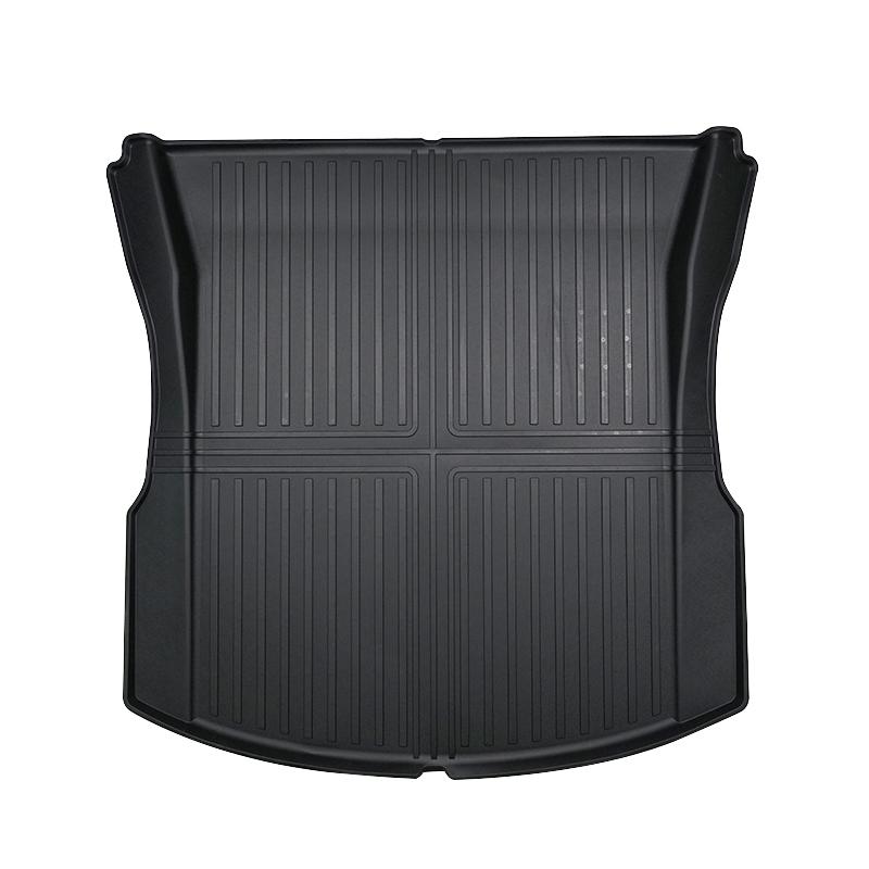 For Tesla 2024-25 Model3 Highland 3 Rear Trunk Mat TPE Car Pads Waterproof Protective Trunk Mats Upper Layer of Trunk Cushion