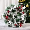 2023 Christmas Wreath: Cross-border Hot Selling 30CM Holiday Decoration for Shopping Mall & Hotel