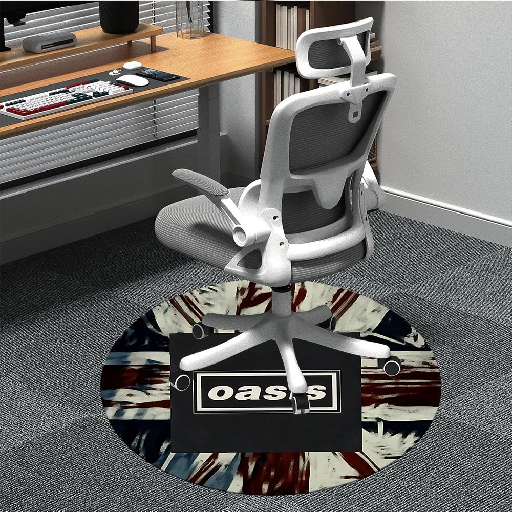

1pc Oasis Band Chair Carpet for Office Non Slip, Lightweight, Machine Washable Rug for Office Holiday Decor 80cm