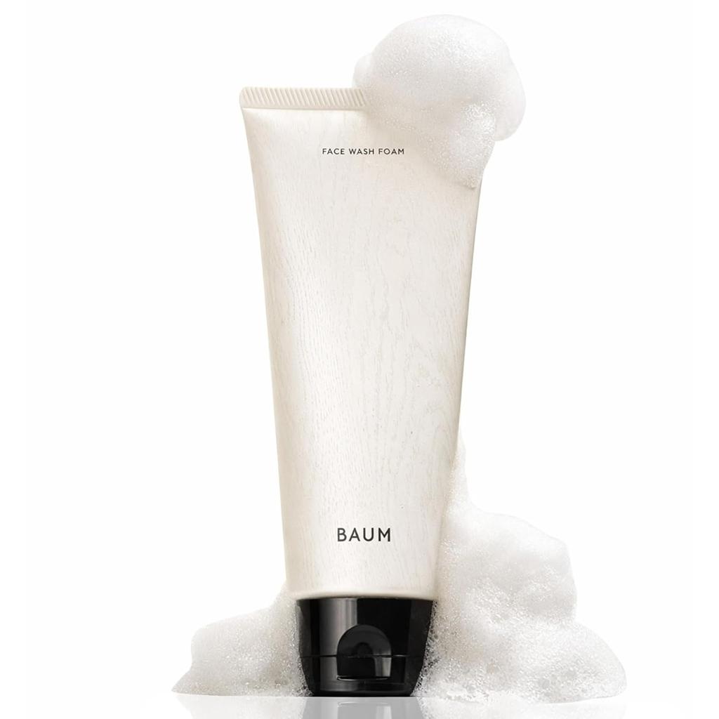 BAUM Face Wash Foam 150g Cleansing Woodland Winds Scent Skincare Moisturizing Bare Skin Forest Bathing Unisex Mens Gift Present Birthday Organic Trees