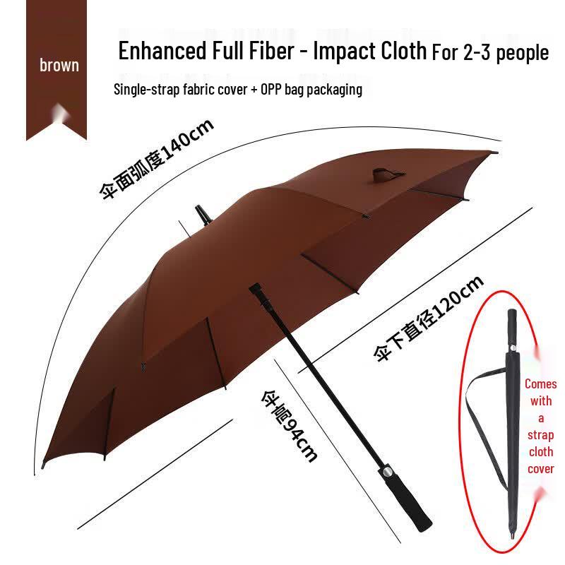 Large Windproof Straight Stick Golf Umbrella