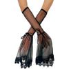 Halloween Long Mesh Bow Sleeves 1920S Prom Costume Accessories Gloves