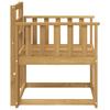 Outdoor Sofa Set Solid Wood Acacia White