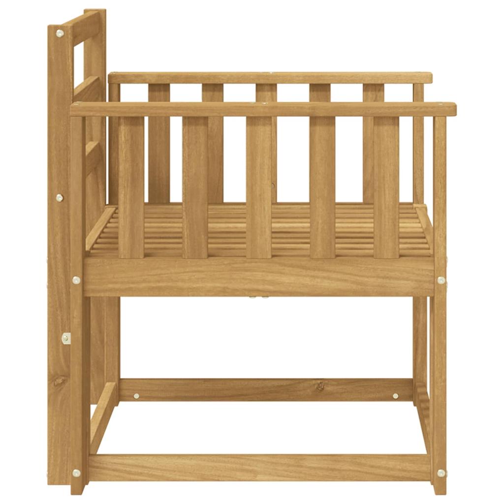 Outdoor Sofa Set Solid Wood Acacia White