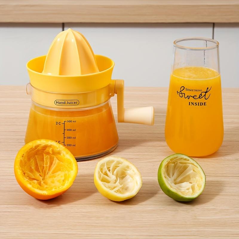 [1pc Manual Juicer] 1pc Manual Juicer with Built-in Measuring | Multifunctional Manual Hand Squeezer for Lemons, Limes,Orange,for Home,Kitchen Gadgets