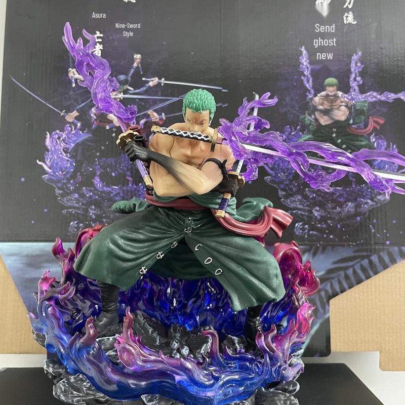 

One Piece Zoro Asura Enma Fire Effect Model Ornament