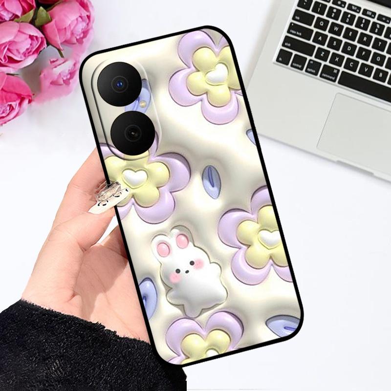 Case For Huawei Nova Y73 Fundas Oil Painted Silicone Back Cover For Huawei Enjoy 80 Soft Matte Phone Case JUY-AL00 Protect Shell