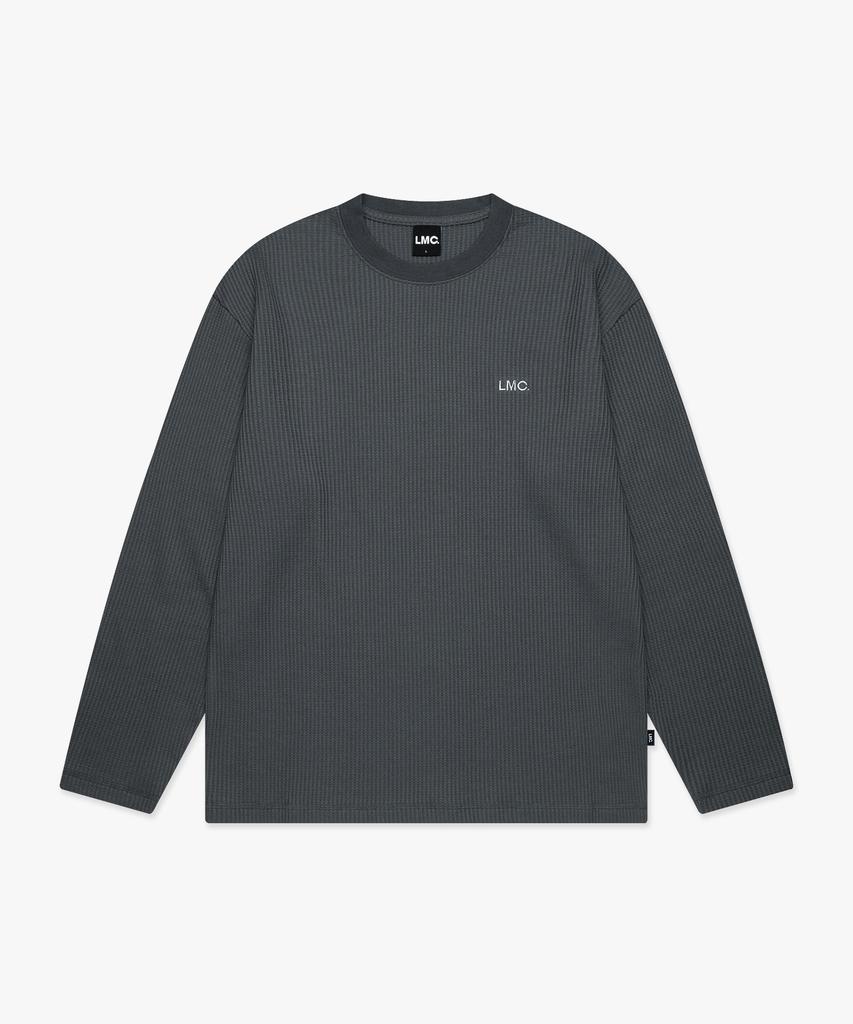 LMC Waffle Og Long Slv Tee Charcoal