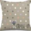 Plant and Flower Linen Pillowcase Purple Lavender Printed Pillow Cushion Cover Home Sofa