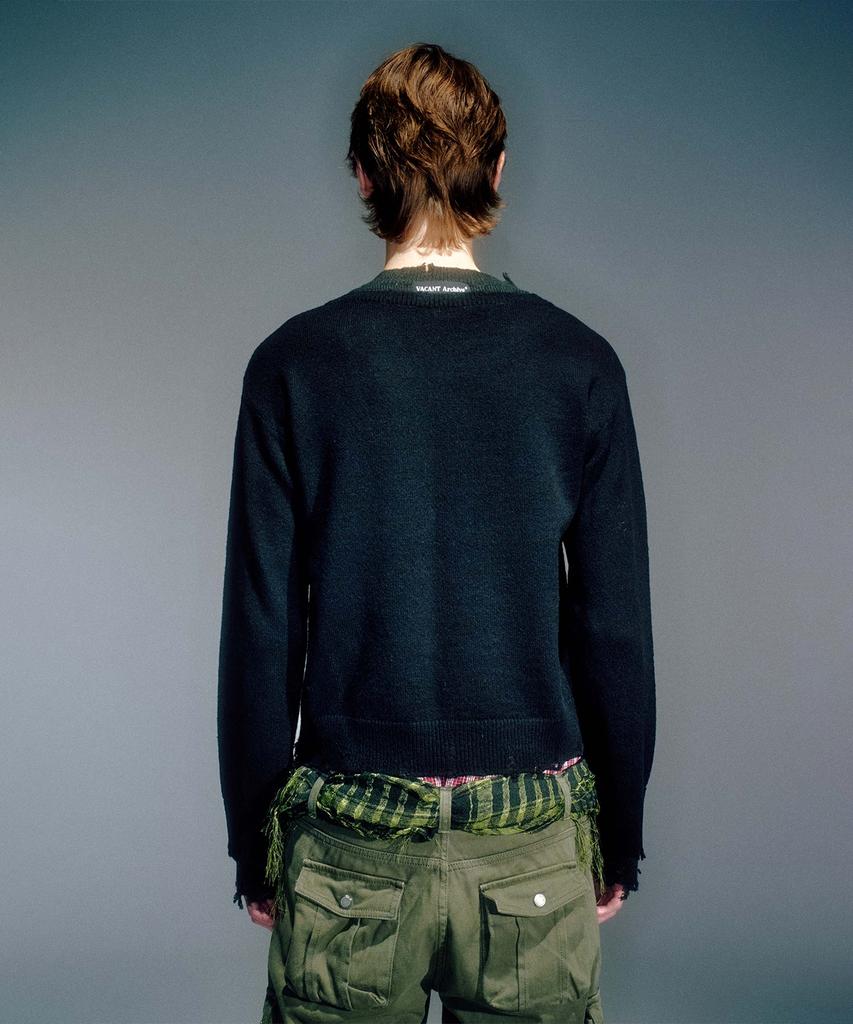 Beikeonteuakaibeu Kai Layered Knit Black