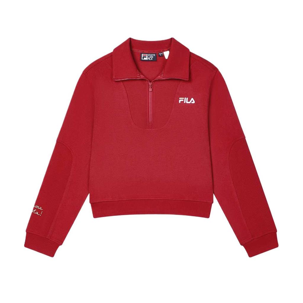 New FILA ORIGINALE Sweatshirt Women's Rhythm Red F11W519217F-PK