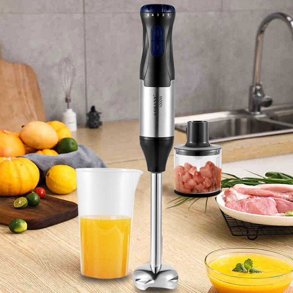 4-in-1 Handheld Electric Food Mixer Small Hand Blender Cordless Small Food Chopper Rechargeable for Lattes Cappuccino Matcha Egg