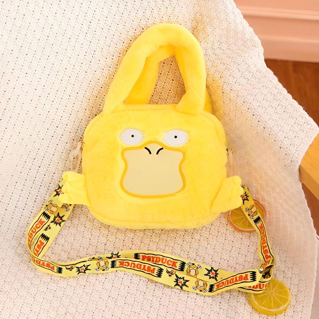 Sanrio Stitch Plush Shoulder Bag Zip Close