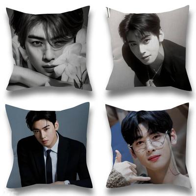 Singer Cha Ido EunWoo Pillow Anime Pillow Sofa Bed Head Pillow Cover Cushion Cover 45x45 Cm Fashion