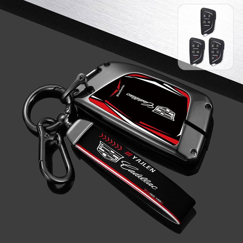 

Металлический чехол для ключа Cadillac: Совместим с моделями XT6, XT5, CT5, XT4, CT6, ATSL, XTS. Gift Box