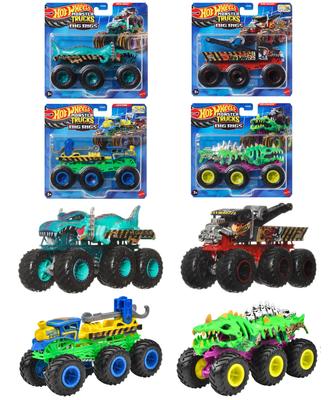 Hot Wheels Monster Truck Taşıyıcı Çeşitleri Araç Oyuncak Mini Araba 4 Araba Kutu Satıldı 3 Yaş ve Üzeri Çoklu 986E-HWN86