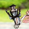 HA Antique Bronze Micro Spinning Reel Full Metal Left Hand 4.1:1 Gear Ratio 550g Weight Long Casting Lure Fishing Reel