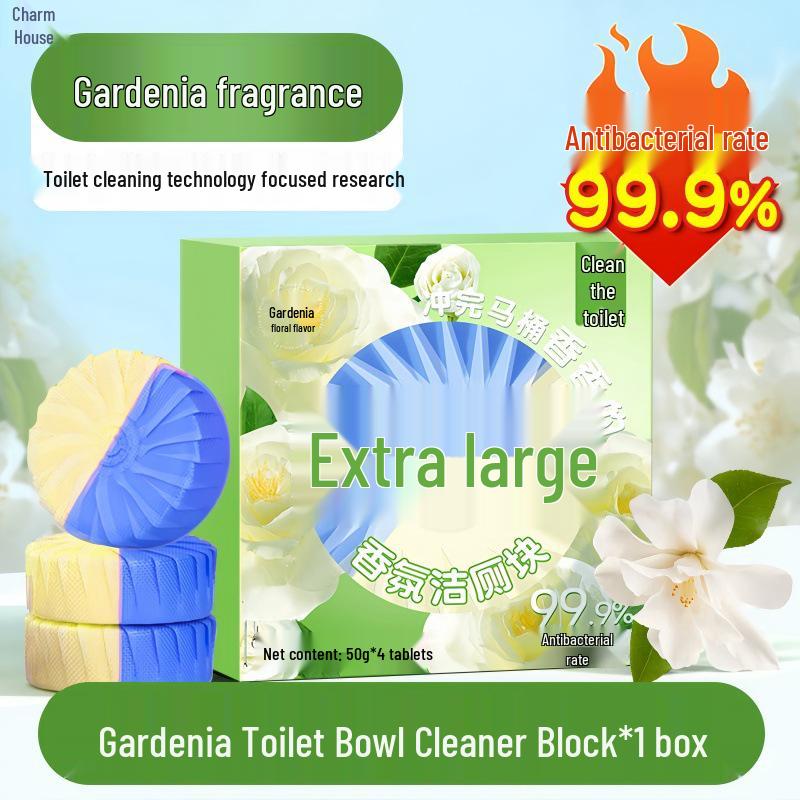 

Lavender Scent Blue Bubble Toilet Cleaner: Strong Descaler and Deodorizer, Removes Yellow Stains, Leaves Fresh Fragrance