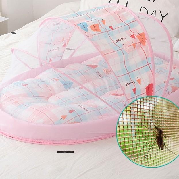 Portable detachable children's mosquito net - baby version with self-installing cotton pad mosquito repellent cover net