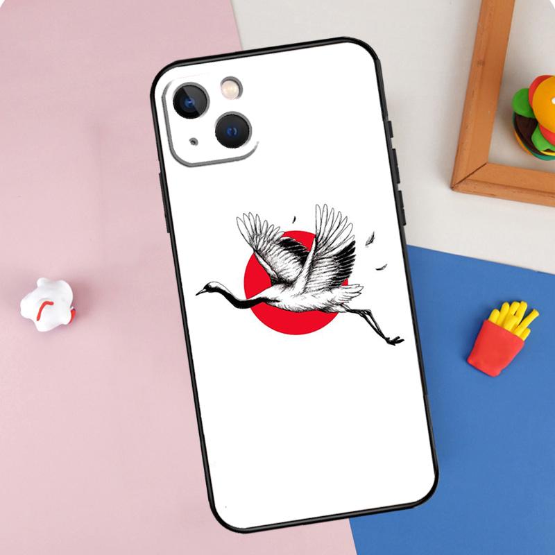Japanese Style Art Japan Phone Case For iPhone 16 Pro Max 11 12 13 14 15 Pro Max Mini XR 15 16 Plus 16e Cover Shell