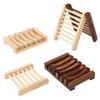 Soap Box, Bathroom Storage Rack, Draining Soap Holder, Home Hotel Hollow Wooden Soap Rack