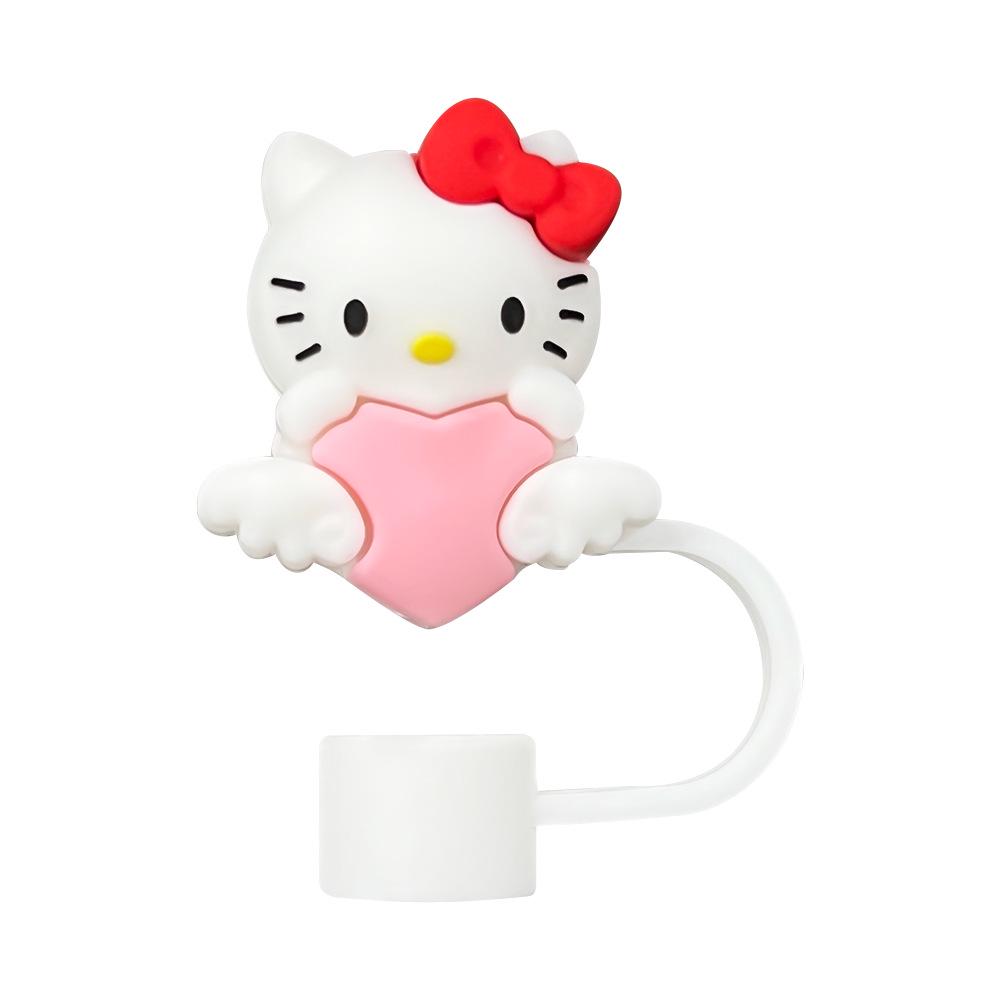 

Набір 3D мультяшних заглушок від пилу для соломинок Sanrio Кітті Кет, 7 шт., 10 мм, Харчовий