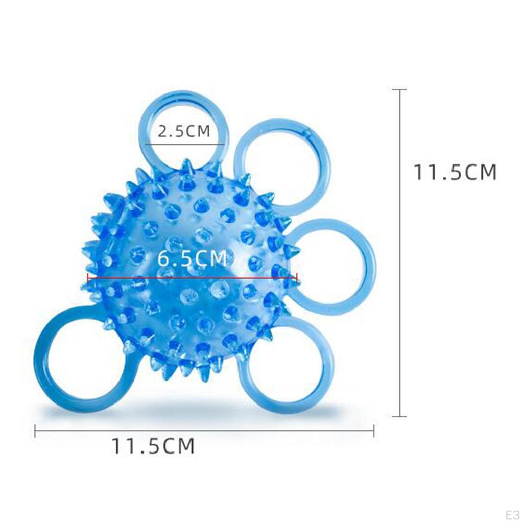 Handheld Grip Ball Five Strengthening Massage Squeeze Stress Strength Training for Adults Athletes