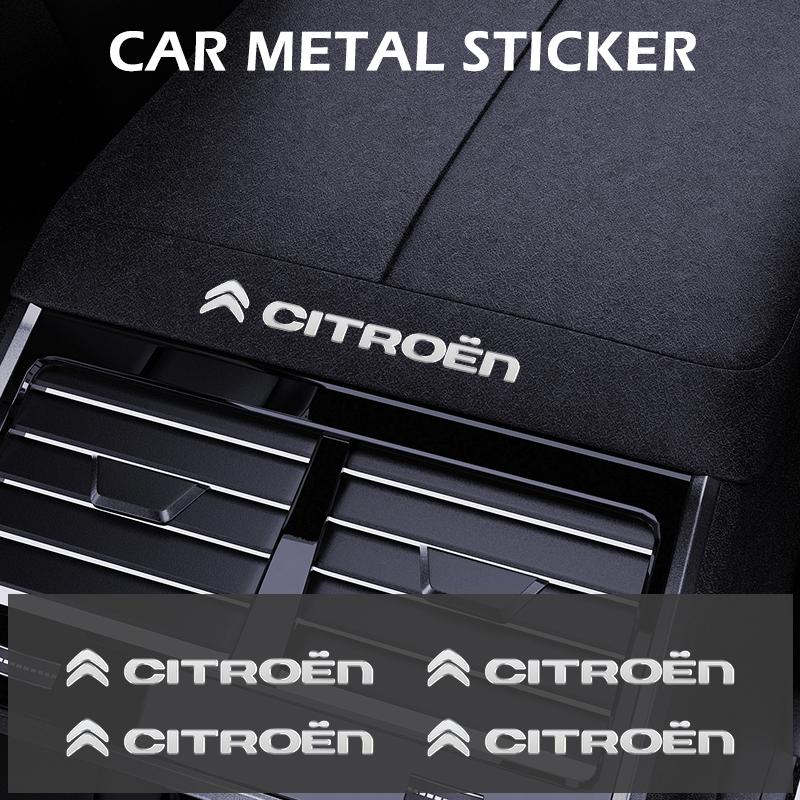 Sticker 3D Car Styling logo metallico etichetta personalità decalcomanie adesivi impermeabili Per Citroen C4 C5 C3 C2 C1 C4L C6 Picasso Saxo
