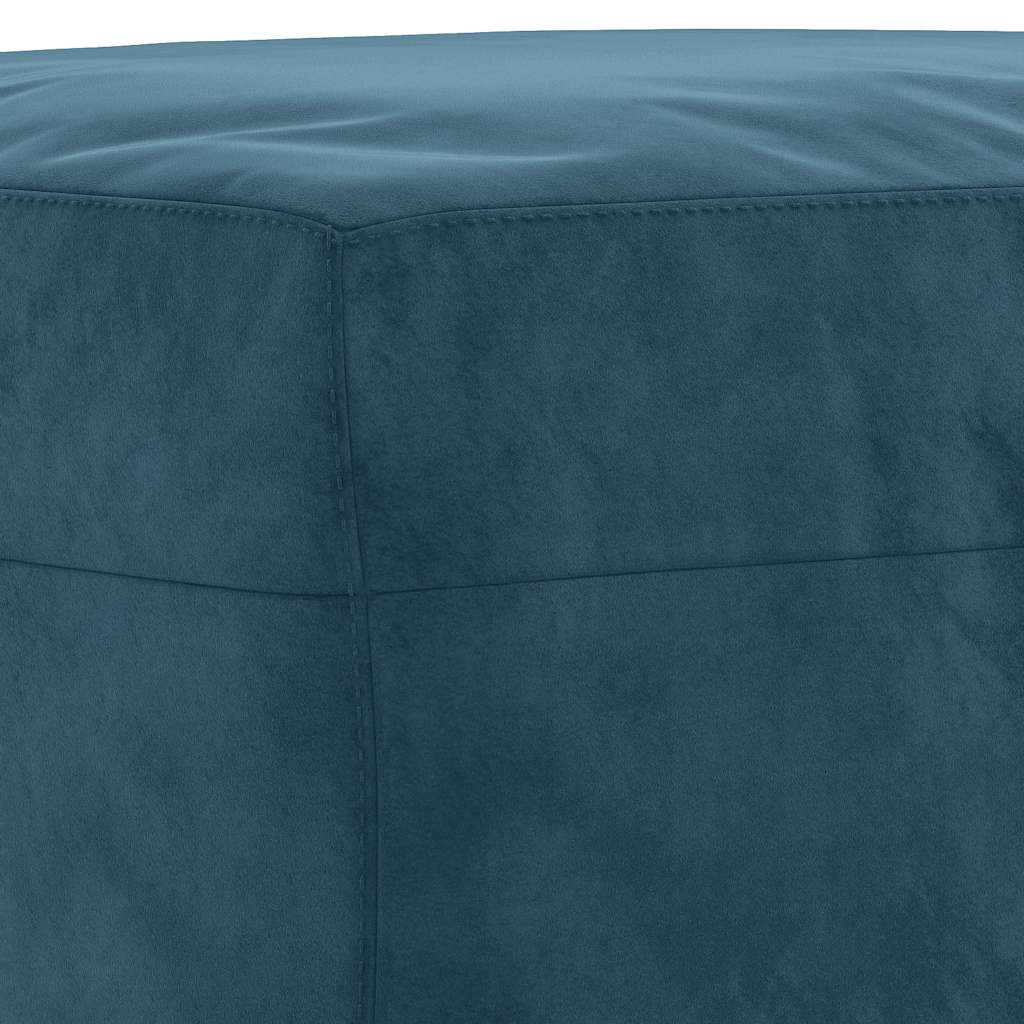 Footstool Blue 70x55x41 Cm Velvet