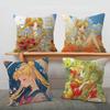 Classic S-Sailor M-Moon Retro Girl Anime Cushion Cover Polyester Sofa Cushions Decorative Throw Pillows Home Decoration