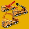 Warrior Engineering Vehicle Model Die-casting Car Toy Excavator Mixer Educational Toys Christmas Gifts Miniaturas De Carros 1/24