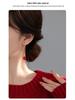 Banyan Tree S925 Silver Heart Knot Festive Long Red New Year Earrings for Women