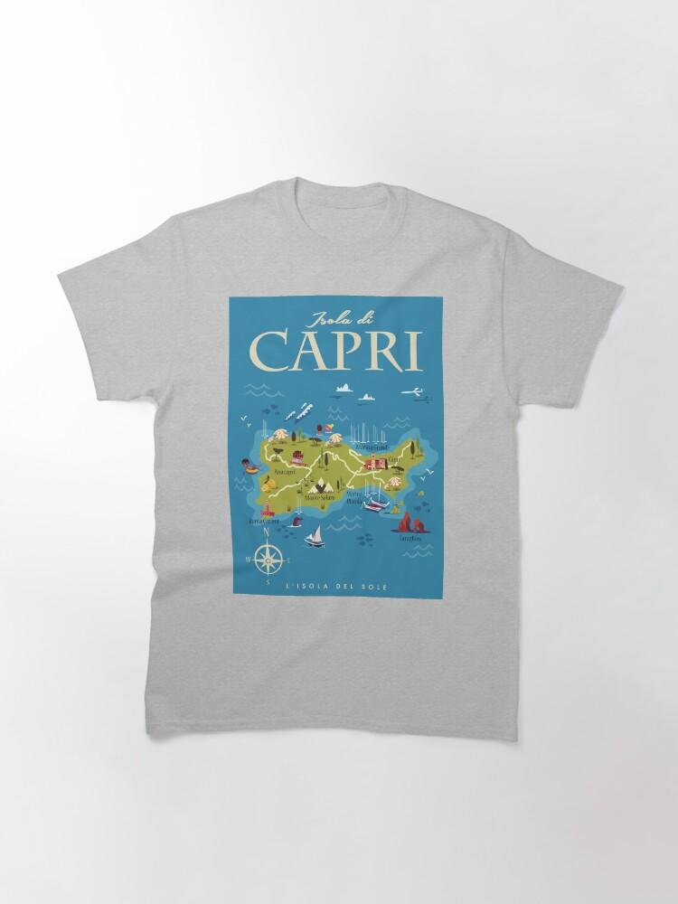 Peppino di Capri Capri map poster Classic T-Shirt