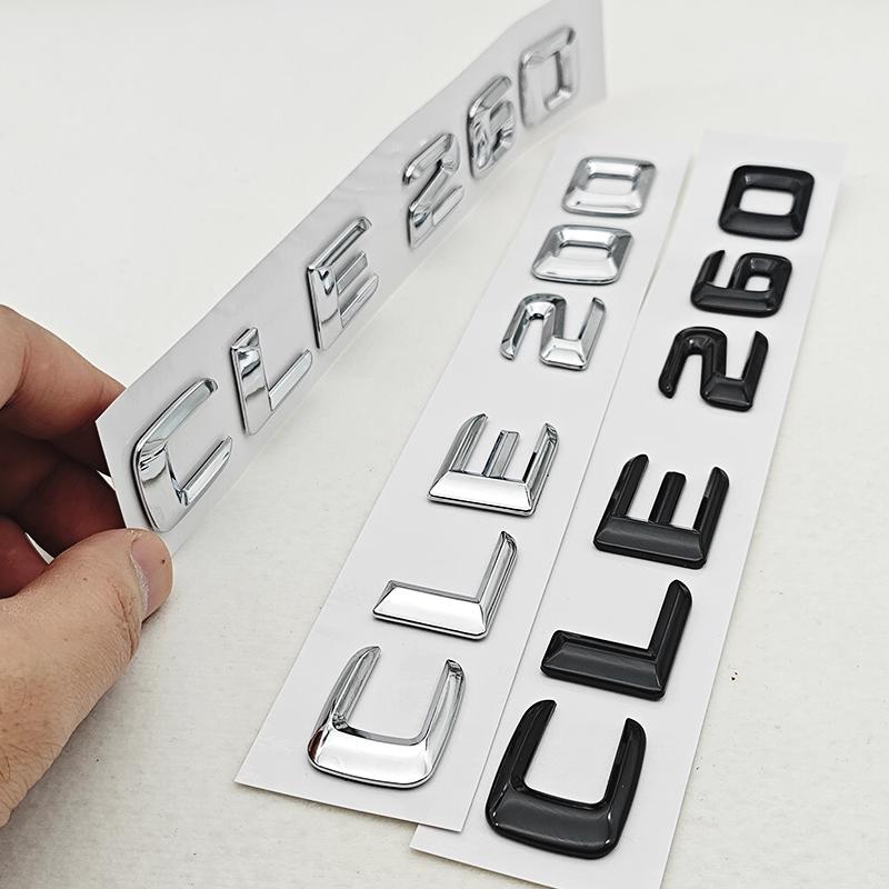 3D ABS Car Letters Logo CLE200 CLE260 Badge Rear Trunk Emblem Decals For Mercedes Benz CLE Class CLE 200 CLE260 Accessories