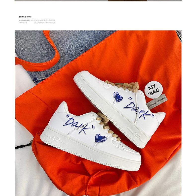 Spring Love Small White Shoes Male Street Shot Small Lovers Leisure Sports Board Shoes Tide