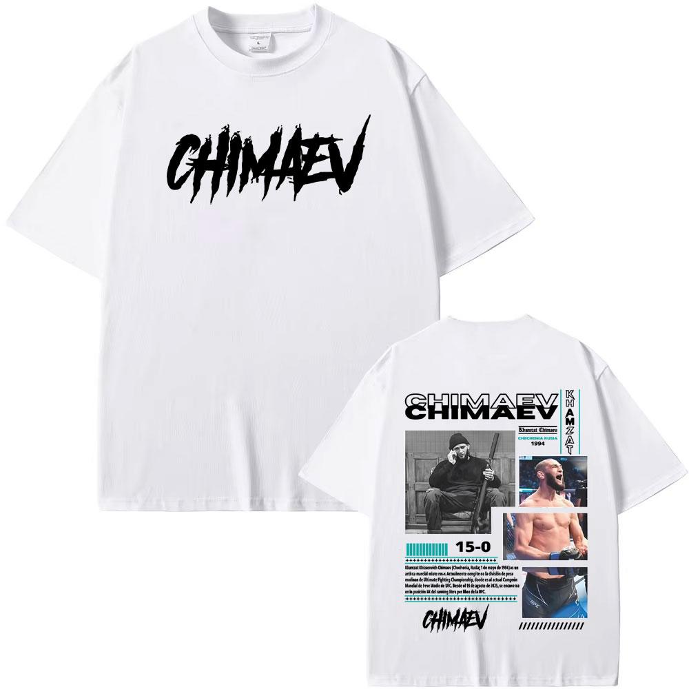 Khamzat Chimaev Graphic Cover T Shirts Unisex Women Summer Fashion Hip Hop Trending Tshirts High Quality Oversized Comfort Tshirt S