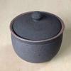 Hechimon Salt Made in Japan Pot, Large, Black,