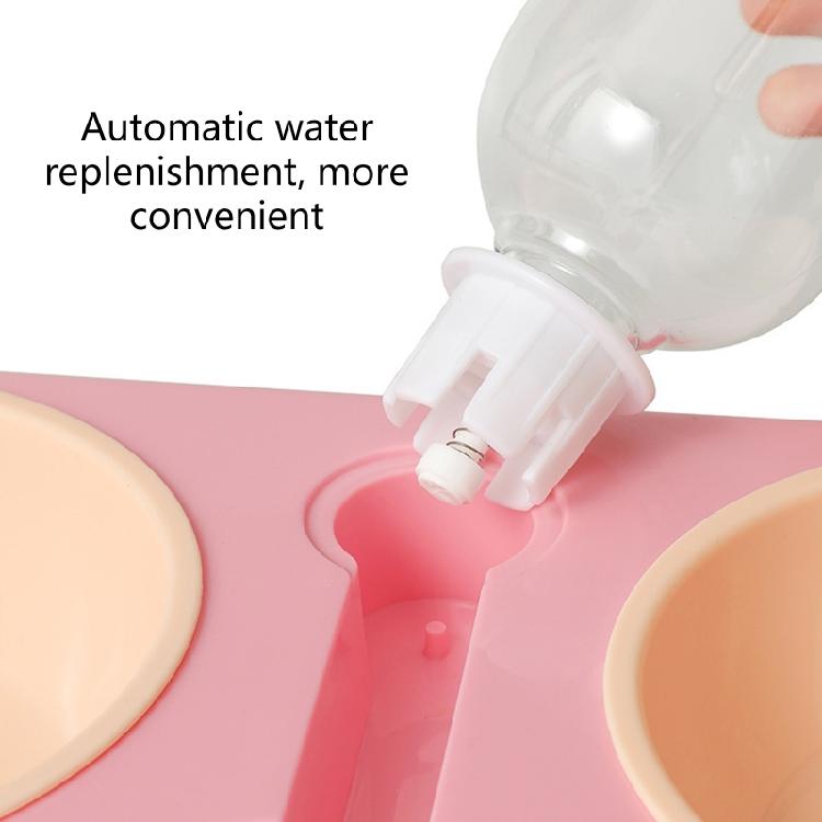 Pet Automatic Feeder and Waterer Detachable Waterer + Anti-overturning Bowl