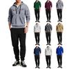 Men Multi Pocket Casual Zipper Pullover Hoodie Set