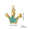 Stainless Steel Drip Oil Ice Cream Heart Necklace & Bracelet Charms
