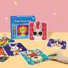 Geschenke für Kinder PomPom Bastelset Niedliches Tier PomPom Kunst-Kit Basteln DIY Sensorisches Aktivitätsset Geburtstagsgeschenk für Kinder ab 3 Jahren